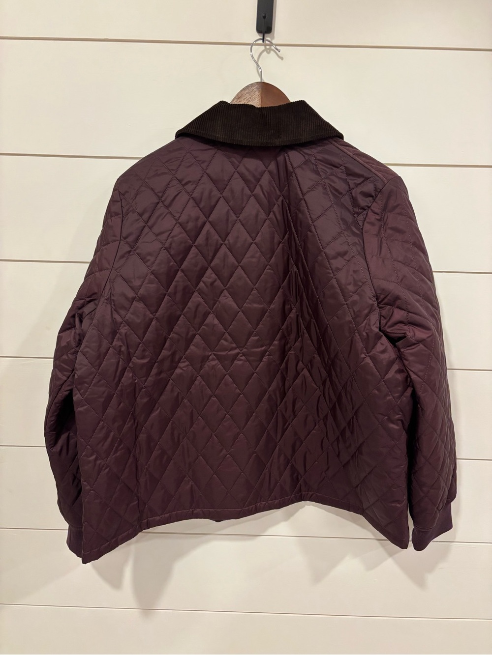 Barbour Quilted Marla Bomber Jacket in Plum NWT size US6/UK10 - Picture 5 of 8